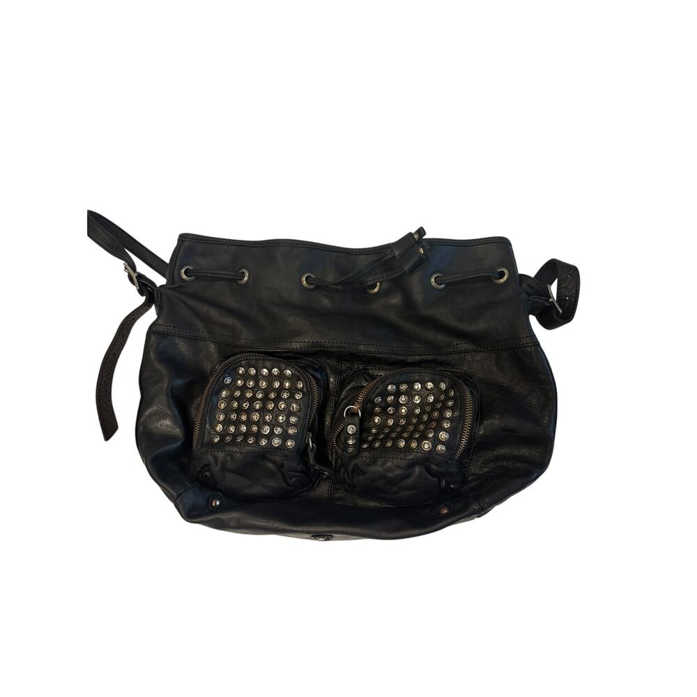 Frye Brooke Leather Studded Handbag $378 View 5
